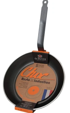 DE BUYER Poêle rond aluminium Revêtement anti-adhésif Ø 28 cm Choc Resto Induction Outlet