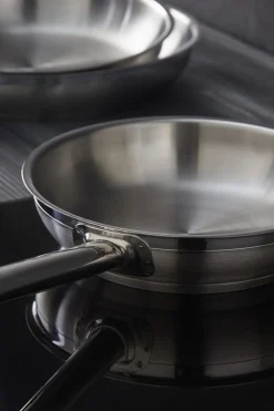 Poêle rond inox Ø 24 cm 5,5 cm Qualiplus - PRO.COOKER