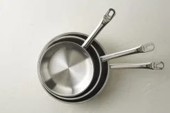 Poêle rond inox Ø 24 cm 5,5 cm Qualiplus - PRO.COOKER
