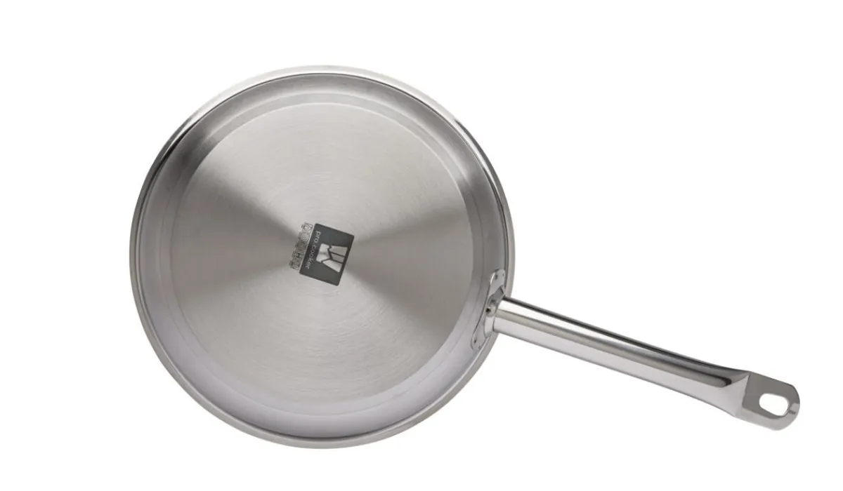 Poêle rond inox Ø 24 cm 5,5 cm Qualiplus - PRO.COOKER