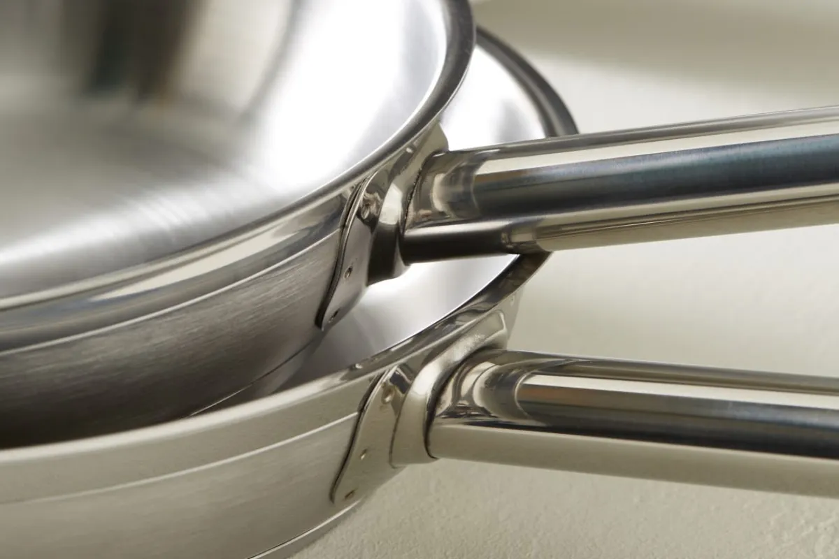 Poêle rond inox Ø 24 cm 5,5 cm Qualiplus - PRO.COOKER