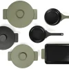 SERAX Poêle rond vert fonte d'acier Ø 26 cm 4,2 cm Surface Online