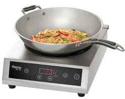 BARTSCHER Poêle wok à induction rond inox Ø 36 cm 11 cm 6 L