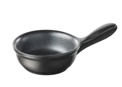 Poêlon rond noir porcelaine culinaire Ø 6,4 cm Miniatures - REVOL Online