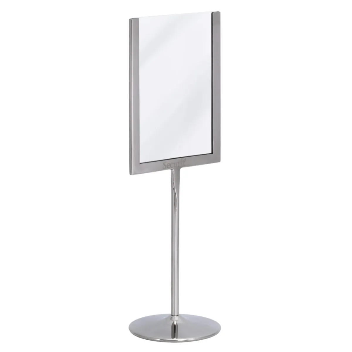 SECURIT Porte affiche de table a6 gris Ø 9 cm 31x11 cm Online