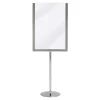 Porte affiche de table a5 gris Ø 9 cm 41x15 cm - SECURIT Clearance