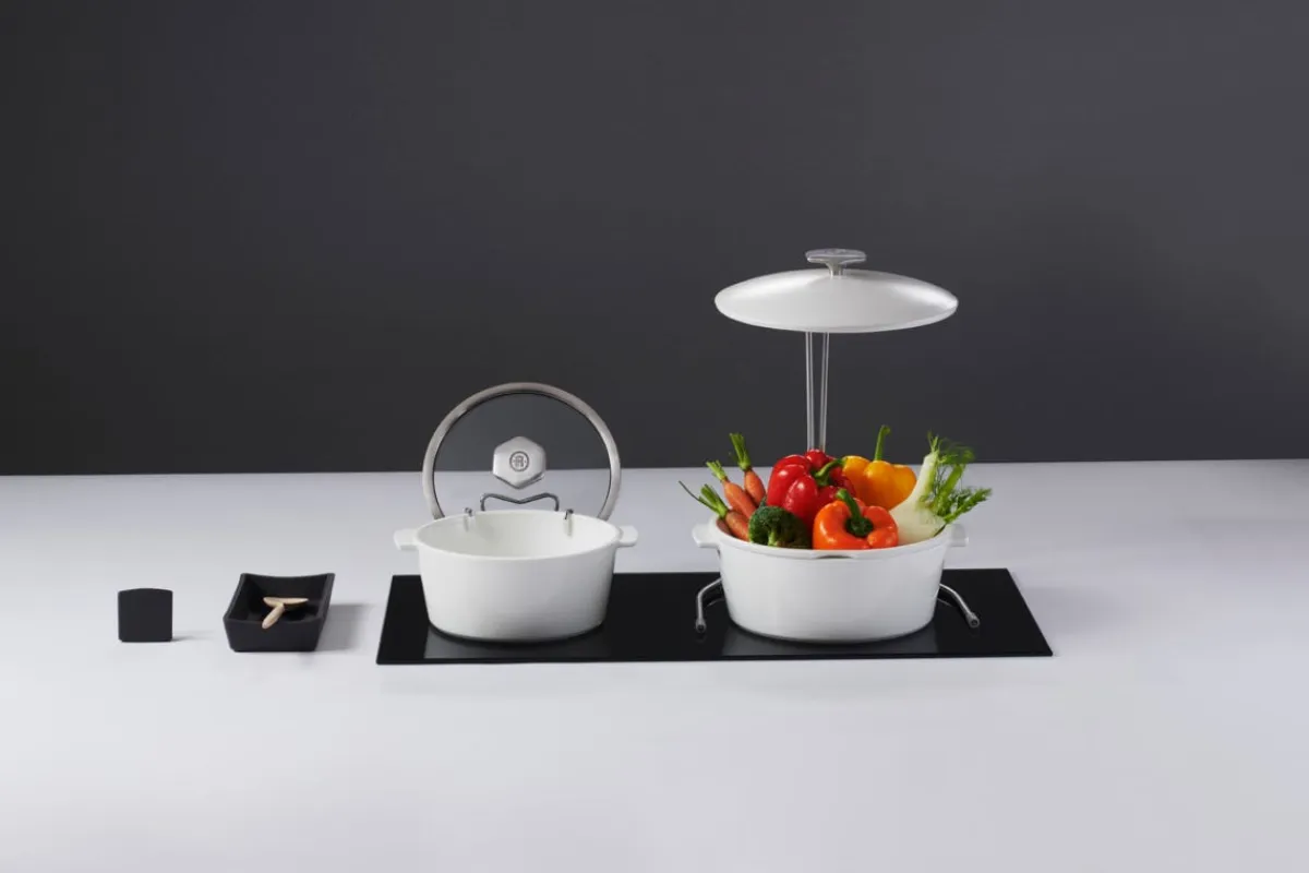 Porte couvercle inox 12 cm ution 2 - REVOL