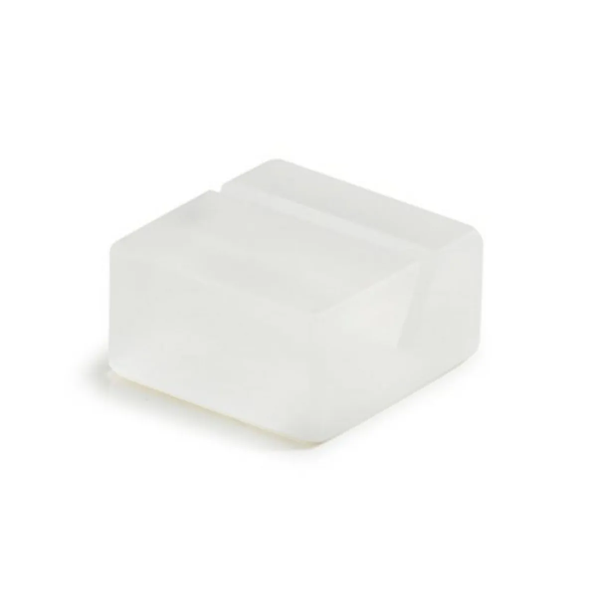 MEALPLAK Porte-menu carré blanc résine Nacryl® 4x4x2 cm New