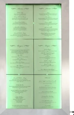 SECURIT Porte-menu lumineux rectangulaire 6 pages led Sale