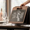 SECURIT Porte-menu rectangulaire 4 pages Outlet
