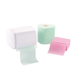 Porte papier hygiénique rectangulaire blanc plastique - GILAC Online
