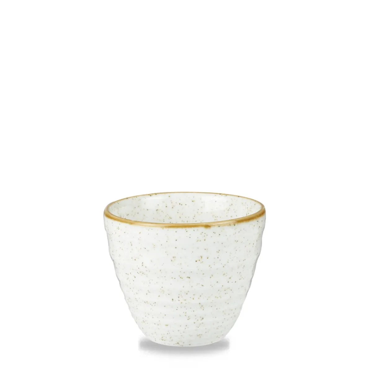 Pot a frites rond barley white porcelaine vitrifiée Ø 8,3 cm Stonecast Barley - CHURCHILL Discount