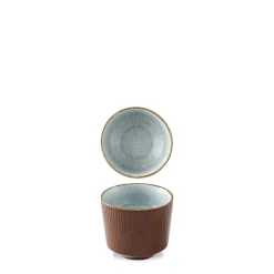 CHURCHILL Pot a frites rond brun porcelaine vitrifiée Ø 9,5 cm Stonecast Natural Discount