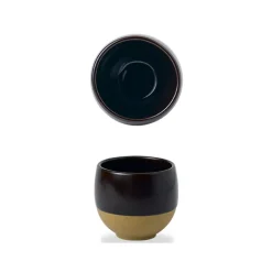 Pot a frites rond brun porcelaine vitrifiée Ø 8,6 cm Emerge Cinnamon - CHURCHILL Discount