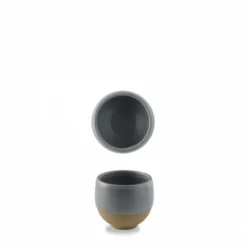 Pot a frites rond gris porcelaine vitrifiée Ø 8,6 cm Emerge Seatle - CHURCHILL Discount