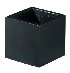 Pot carré bambou noir 6x6x6 cm Oxstal (20 pièces) - PRO.MUNDI Outlet