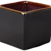 Pot carré noir porcelaine 6 cm Bogota - PROOF Hot