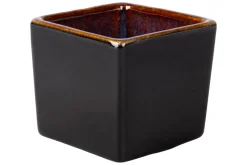 Pot carré noir porcelaine 6 cm Bogota - PROOF Hot