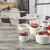 Pot droit blanc porcelaine vitrifiée Ø 9 cm Nourish White - CHURCHILL Online