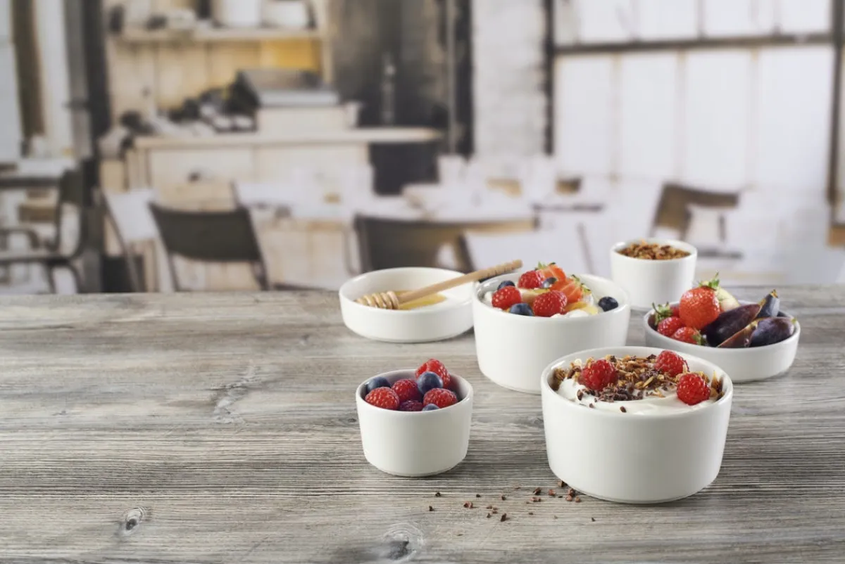 Pot droit blanc porcelaine vitrifiée Ø 9 cm Nourish White - CHURCHILL Online