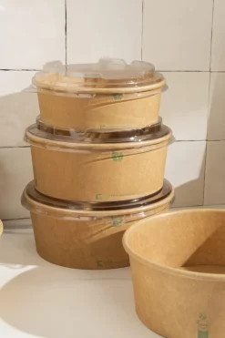 EARTH ESSENTIALS Pot kraft Ø 15 cm 500 ml (50 pièces)