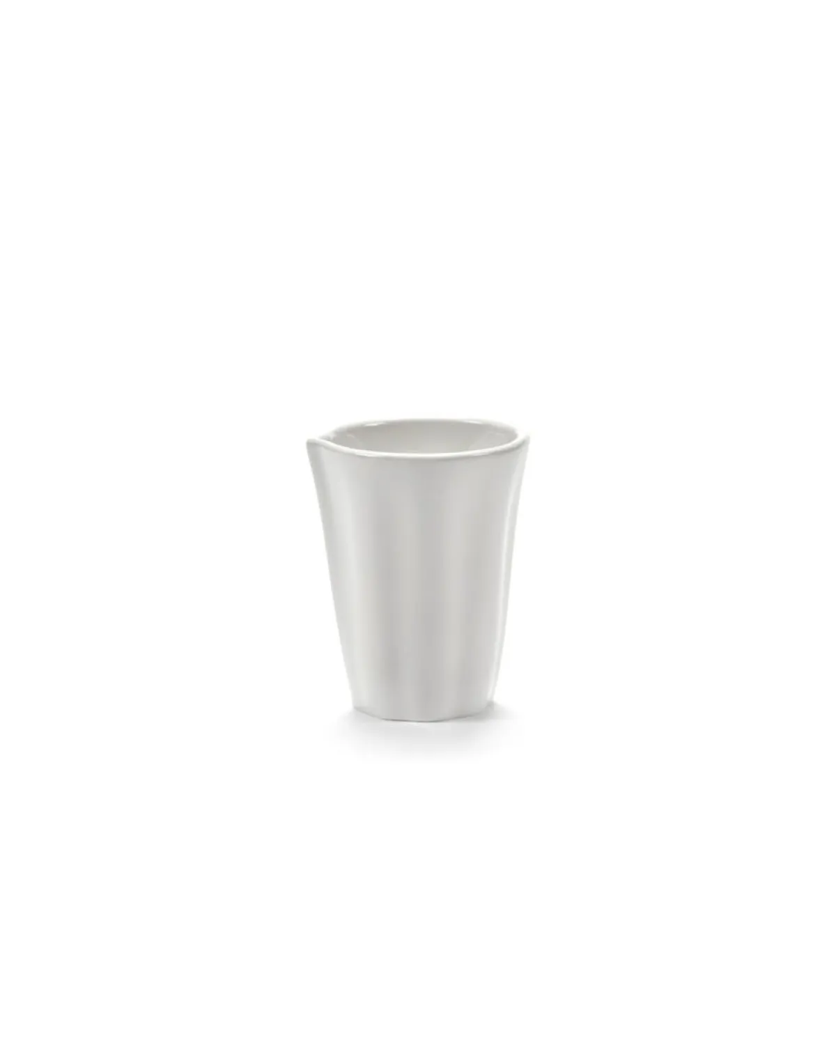 Pot à lait rond blanc porcelaine 7 cl Ø 5,53 cm Silhouette - SERAX