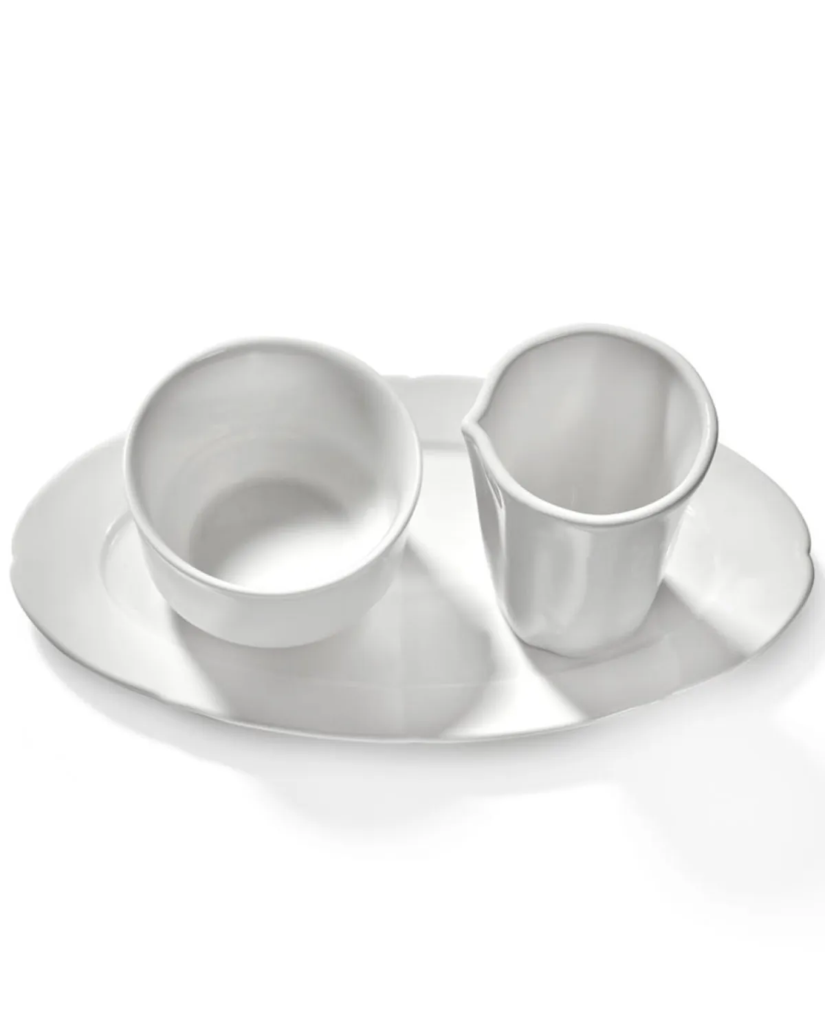 Pot à lait rond blanc porcelaine 7 cl Ø 5,53 cm Silhouette - SERAX