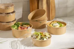 Pot marron Ø 16,6 cm 110 cl (50 pièces) - EARTH ESSENTIALS Online