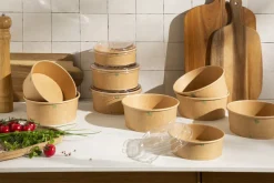 EARTH ESSENTIALS Pot marron Ø 15 cm 780 ml (50 pièces) New