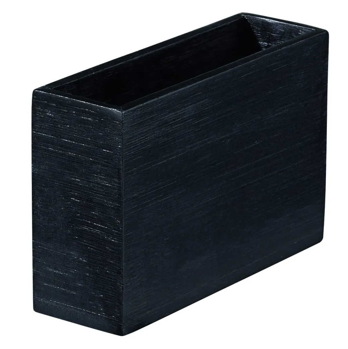 PRO.MUNDI Pot rectangulaire bambou noir 12x4x8 cm Oxstal (20 pièces) Outlet