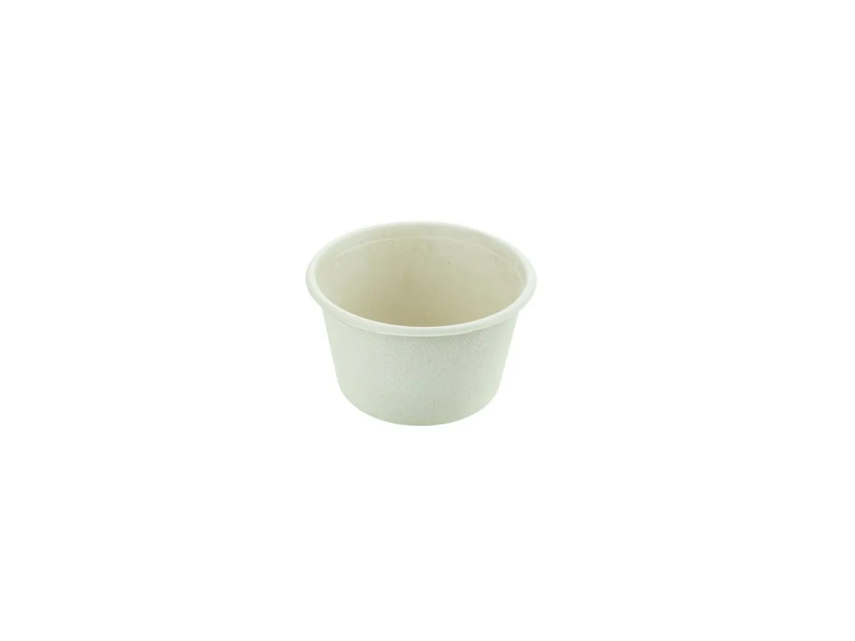 Pot rond beige Ø 9,3 cm 5,5 cm 200 ml Oxstal (1000 pièces) - PRO.MUNDI Online