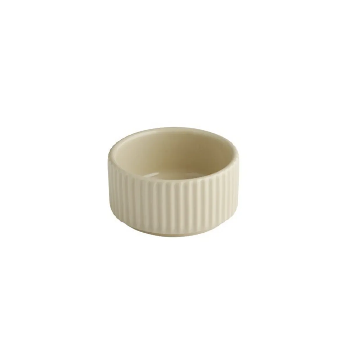 Pot rond beige porcelaine Ø 7,5 cm The Grid - APS Sale