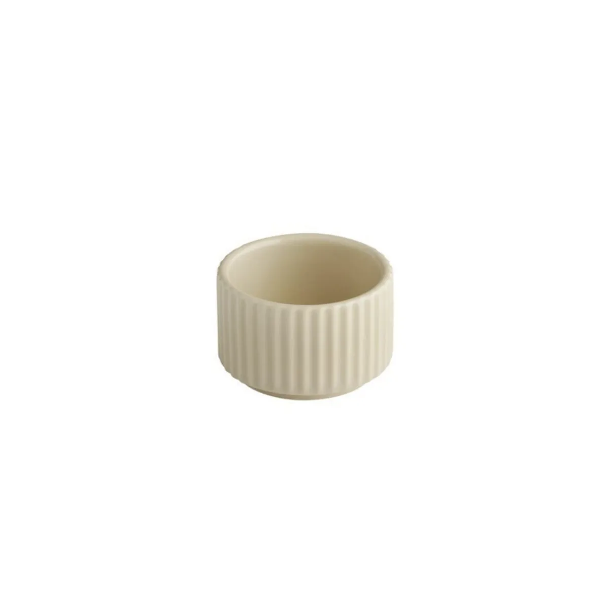Pot rond beige porcelaine Ø 6 cm The Grid - APS Sale