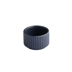 Pot rond bleu marine porcelaine Ø 6 cm The Grid - APS Clearance