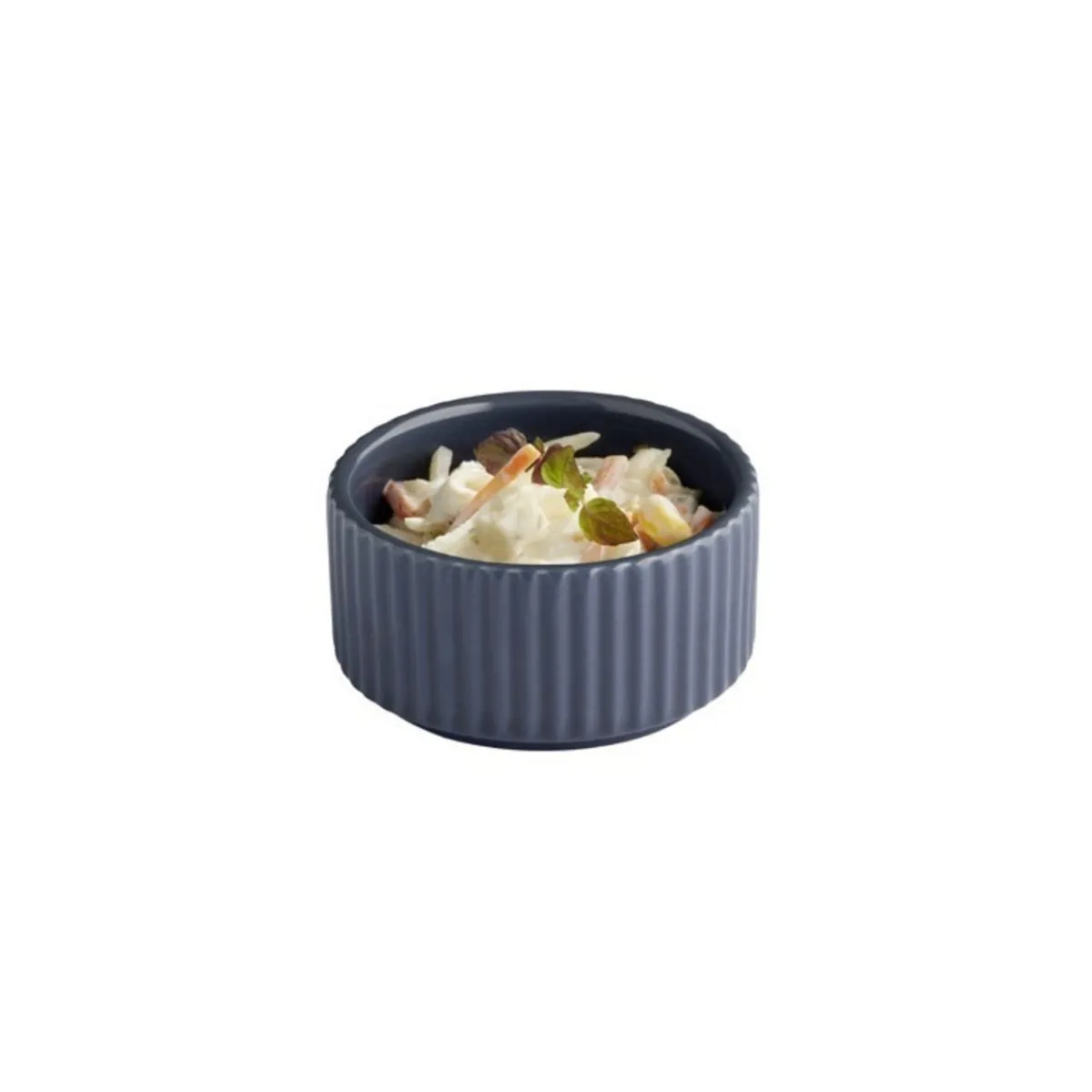 Pot rond bleu marine porcelaine Ø 7,5 cm The Grid - APS Clearance