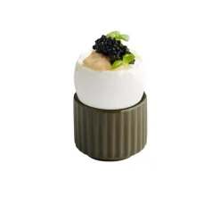 Pot rond marron porcelaine Ø 4,5 cm The Grid - APS Hot