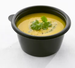 Aucune Pot rond noir Ø 13,3 cm 5,3 cm 37,5 cl Fast Pac (50 pièces) Clearance