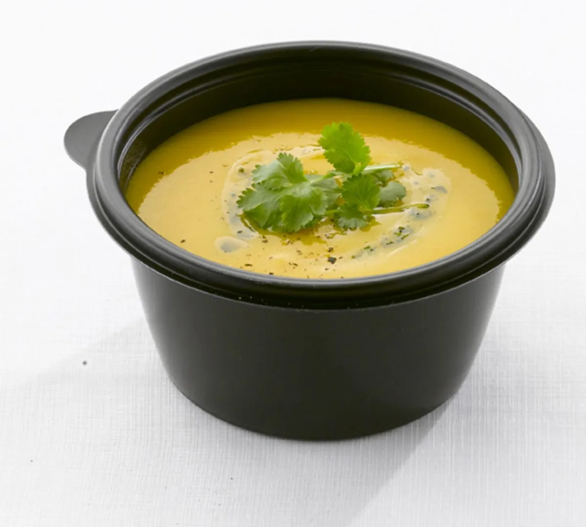 Aucune Pot rond noir Ø 13,3 cm 5,3 cm 37,5 cl Fast Pac (50 pièces) Clearance