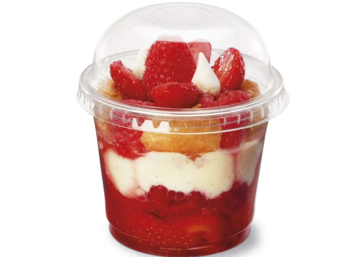 Pot rond transparent Ø 8,5 cm 6,6 cm 20 cl Servipack (50 pièces) - ALPHAFORM Outlet