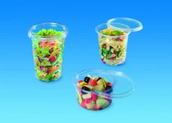 ALPHAFORM Pot rond transparent Ø 11,7 cm 15,6 cm 100 cl Tusipack (50 pièces) Outlet