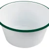 Aucune Pot à sauce rond blanc acier émaillé Ø 9 cm Outlet