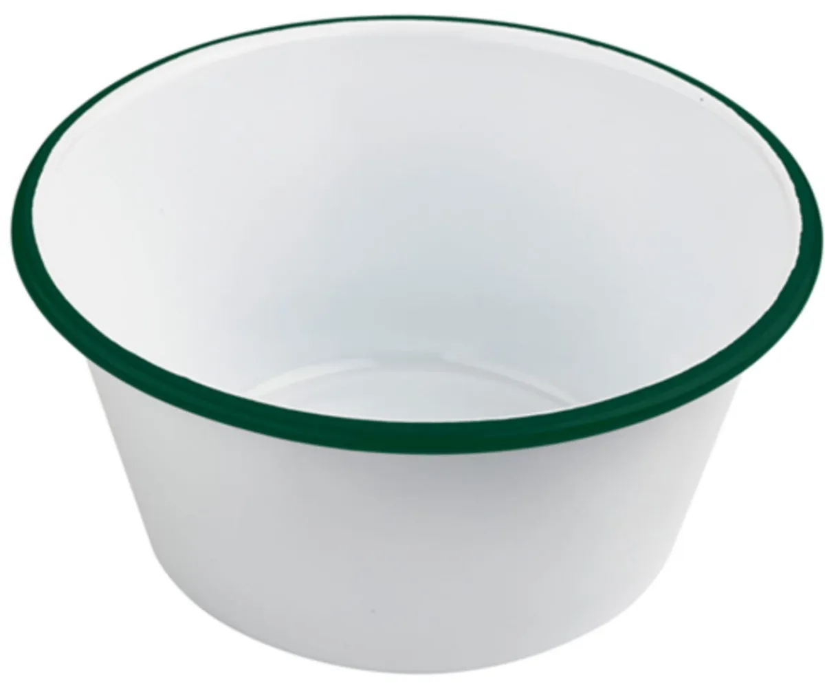 Aucune Pot à sauce rond blanc acier émaillé Ø 9 cm Outlet