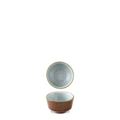 Pot à sauce rond brun porcelaine vitrifiée Ø 6,9 cm Stonecast Natural - CHURCHILL Sale