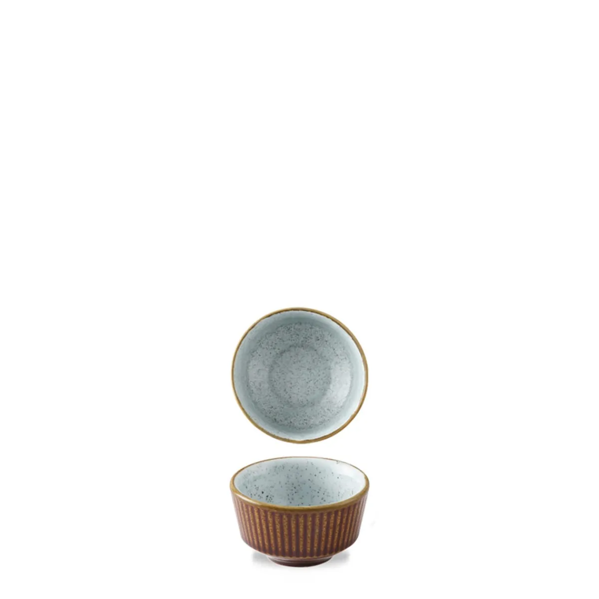 Pot à sauce rond brun porcelaine vitrifiée Ø 6,9 cm Stonecast Natural - CHURCHILL Sale