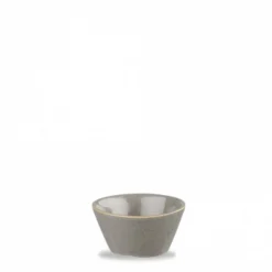Pot à sauce rond gris porcelaine vitrifiée Ø 8 cm Stonecast Grey - CHURCHILL Online