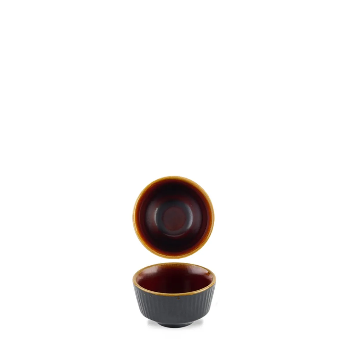 Pot à sauce rond Tokyo Black porcelaine vitrifiée Ø 6,9 cm Nourish Tokyo - CHURCHILL Discount