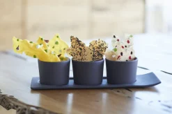 Pot à tapas rond noir porcelaine culinaire Ø 8 cm Solid - REVOL Outlet