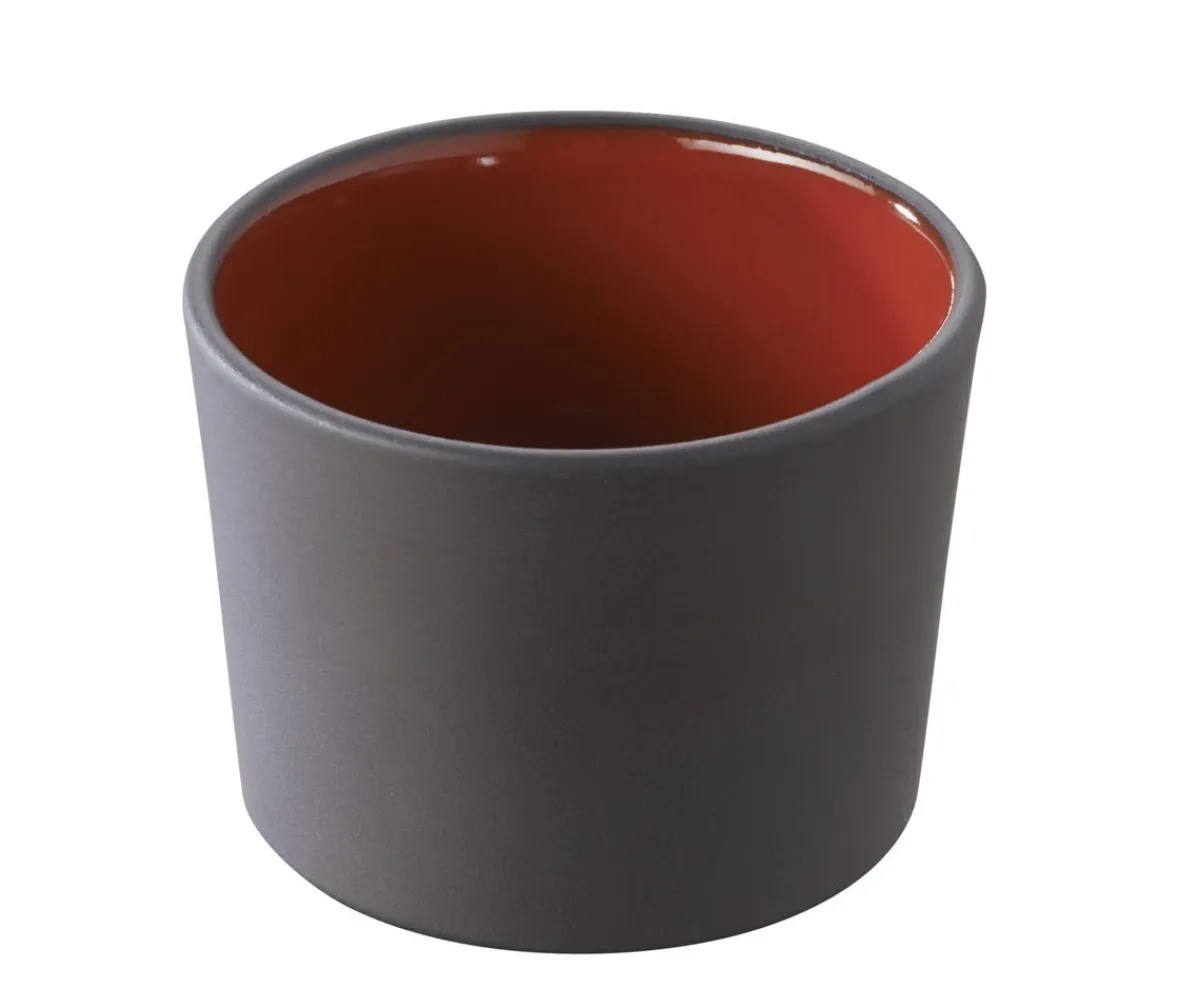Pot à tapas rond rouge porcelaine culinaire Ø 8 cm Solid - REVOL Discount