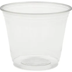 Pot transparent plastique Ø 92 mm 27 cl (60 pièces) - DUNI Clearance