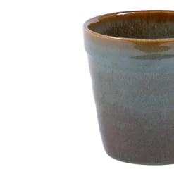 Pot vert grès émaillé Ø 10 cm Sky - PRO.MUNDI Hot